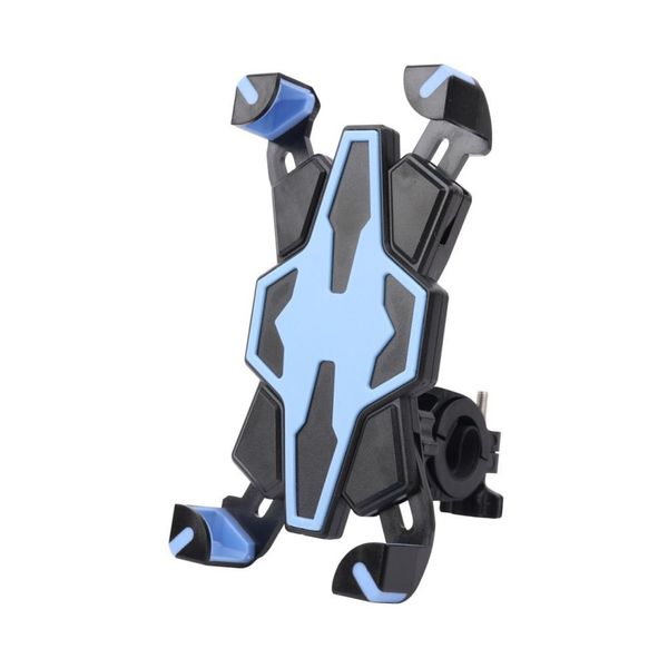 

blue sport bicycle motorcycle handlebar mount holder cradle bracket stand support for most smartphones