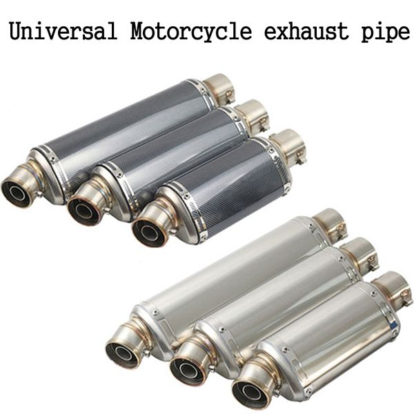 

51mm universal motorcycle pipe with db killer motorcycle exhaust pipe muffler for gsxr600 z1000 er6n k7 r1 r3 r6