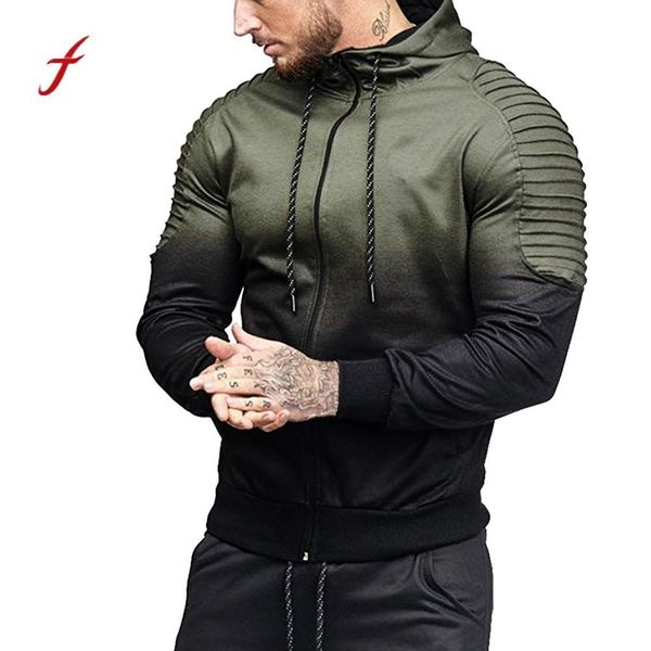 

2018 clothes mens' autumn winter long sleeve splicing fold hooded blouse tracksuits us cpma dropshipping y18102901, Black
