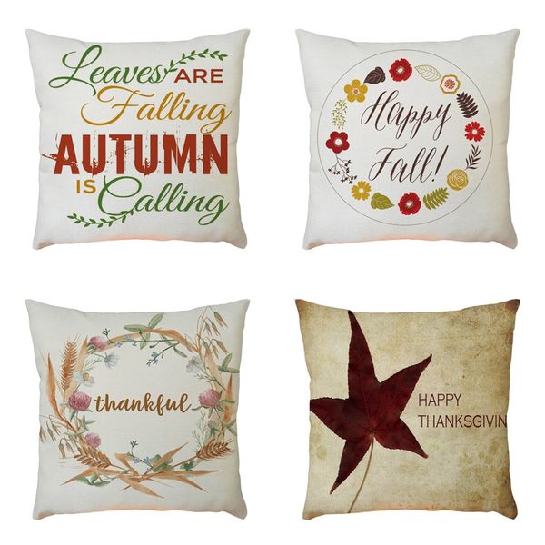 

home car bed sofa decorative letter pillow case cushion cover