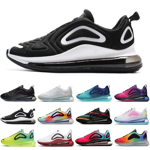 

2020 men women running shoes triple black white tie dye be true sunset sea forest volt mens womens trainers sports snakers runners