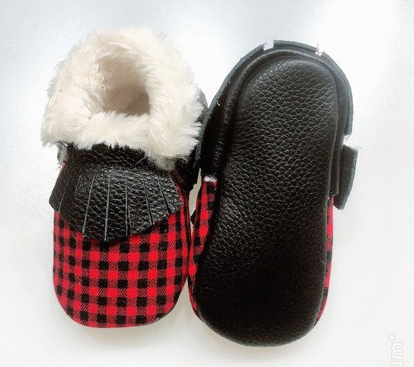 

warm plush winter baby shoes floral genuine leather moccasins soft fleece crib shoes firstwalkers baby newborn girl boy
