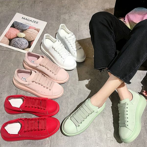 

thick bottom multicolor running shoes women 2020 spring new wild flat student casual sports shoes for women zp-286