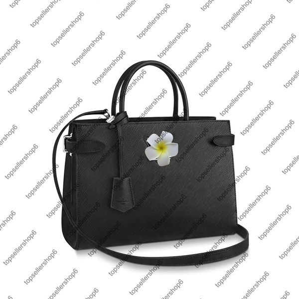 

m54810 m54811 twist lock tote women lady original cowhide leather handbag purse shoulder bag bottom stud