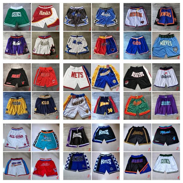 

Ретро мужские Just Don Карманный шорты Аутентичные прошитой Sweatpants Все города Название команды пережитка Баскетбол шорты Дешевые S-XXL