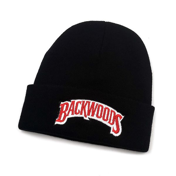 

wzcx backwoods letter embroidery hip hop beanie keep warm crimping fashion new winter hat ski cap
