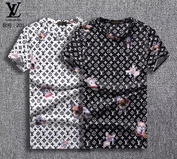 

designer brand fashion summer men's t-shirt summer cotton t-shirt skateboard hip hop street t-shirt sports and leisure clothing, White;black