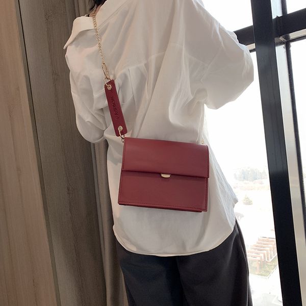 

small bag woman 2019 concise small square leisure single shoulder satchel woman