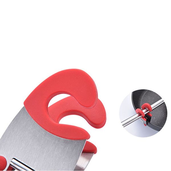 

stainless steel pot clips stainless steel tongs holder for pot pan spoon holder spatula storage rack kitchen cooking tools