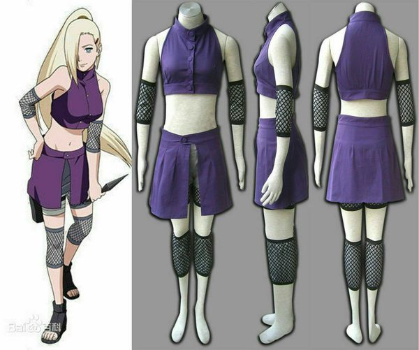 

amine n aruto ino yamanaka women's 1st cosplay halloween costume ing, Black;red