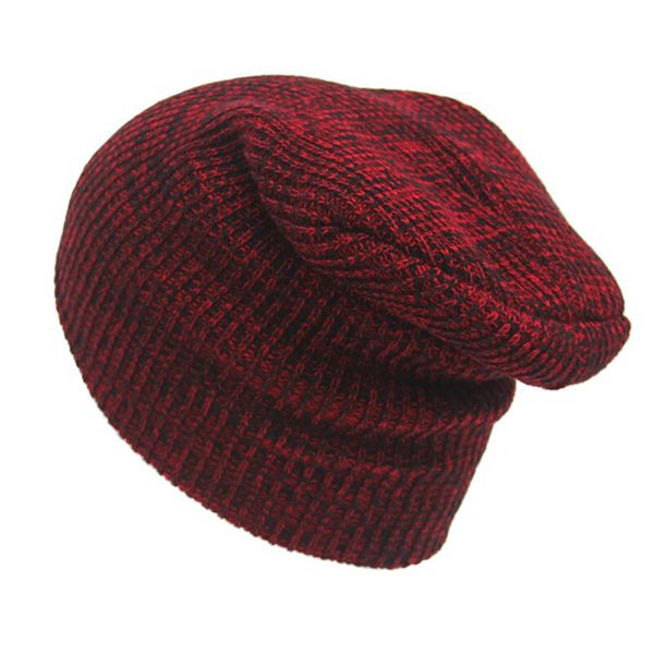 

14 color sports cap running cap men women beanies stripe knitted hip hop hat male female warm winter fitness jogging caps, Black;white