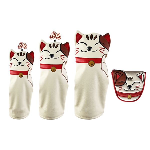 

waterproof pu golf mallet head cover club center wood putter headcover