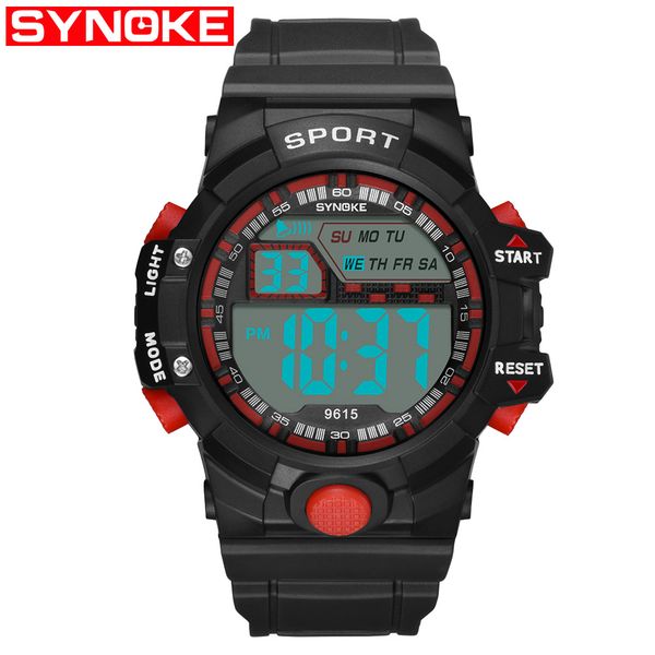 

mens sports watches luxury outdoor military army watch digital led electronic waterproof male wristwatches male clock gifts synoke, Slivery;brown