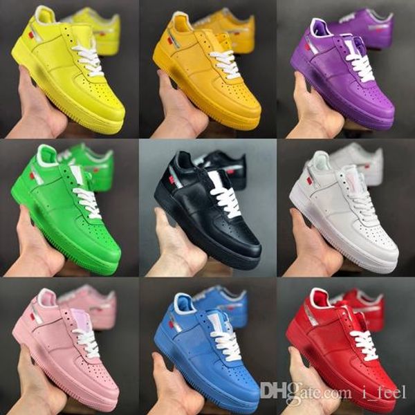 

mca university red 1 blue black white green pink yellow forced dunk one men women running shoes skateboard sports sneakers des chaussures