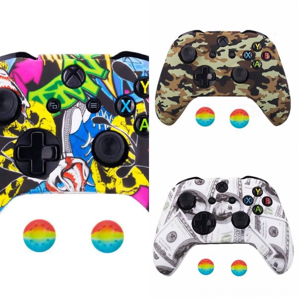 

uwazj grip silicone caps cap thumb two-color stick grips joystick case for ps4 ps3 xbox one 360 wiiu controller fast ship
