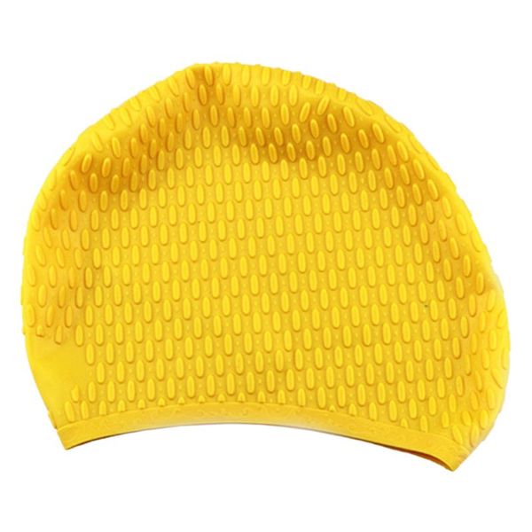 

waterproof silicone swimming cap protect ears long hair thicken pool hat