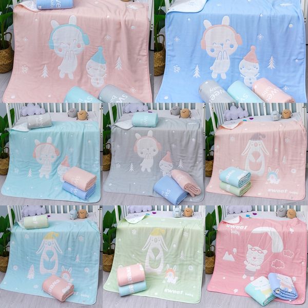 

d94b9 belilla ten-layer gauze cotton children's newborn baby baby's belilla ten-layer towel gauze cotton children's quilt new