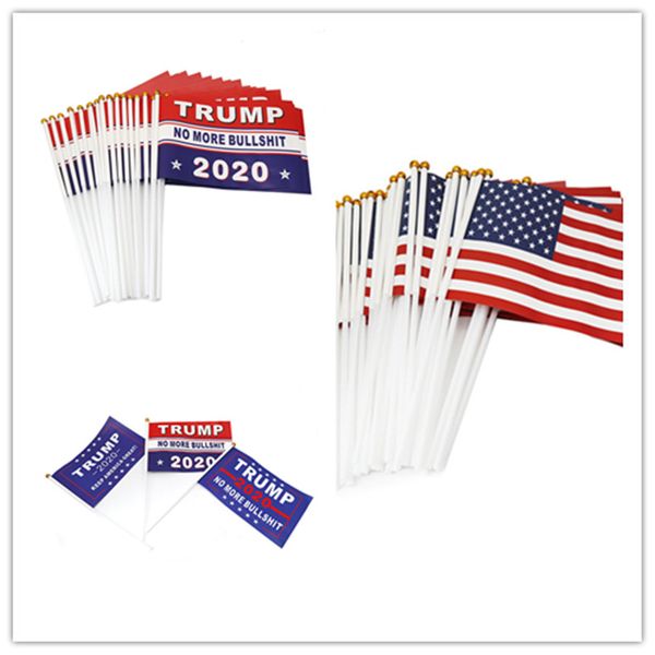 

handhold дональд трамп флаг американские флаги keep america президент great banner mini флаг 14 * 21см бумага водонепроницаемый ручной флаг