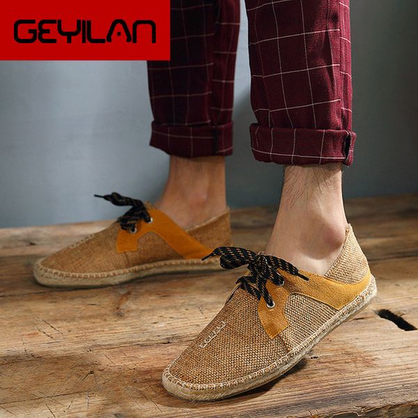 

new fashion summer fabricmale casual canvas insole fisherman light shoes men espadrille flats shoes erf56, Black