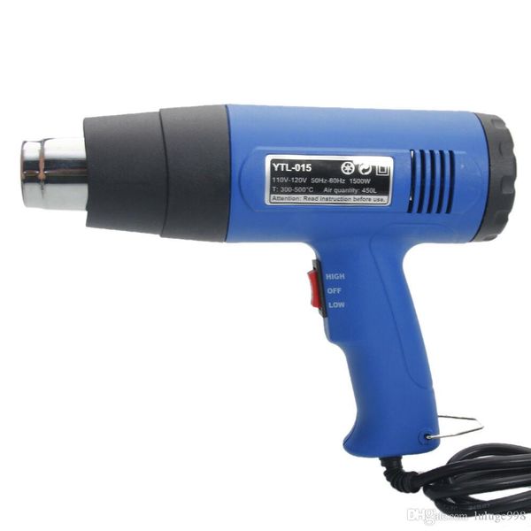 

1500w 110v heat gun air gun dual-temperature with 4 nozzles power tools