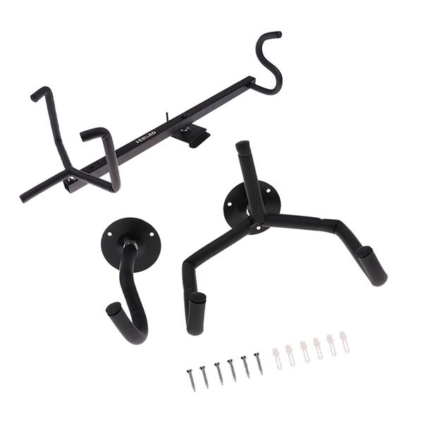 

1 set universal guitar horizontal wall hanger hook slatwall stand w/ sponge
