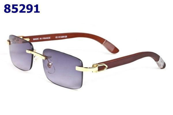 

европейские и американские классические дамы моды очки золотого рога буйвола солнцезащитных очков роскошь бескаркасных деревянные моды мужск, White;black