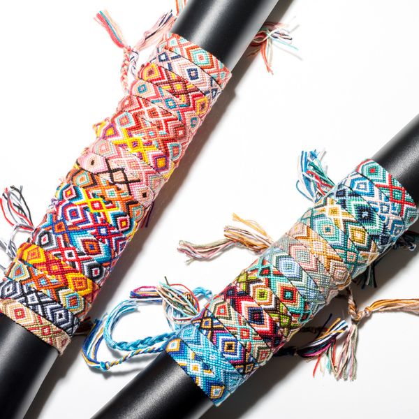 

abl036(30), bohemian thread bracelet retro handmade boho multicolor string cord woven braided hippie friendship bracelets, Golden;silver