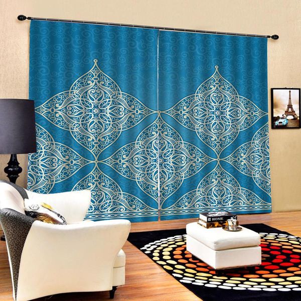 

blue curtains blackout curtain customized 3d blackout curtains living room bedroom l window