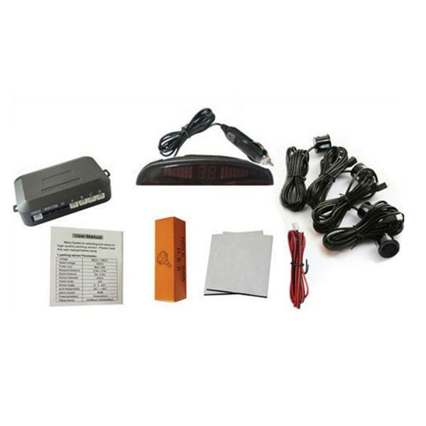 

new wireless car parking radar car auto parktronic led parking monitor with 4 sensors reverse backup detector system top