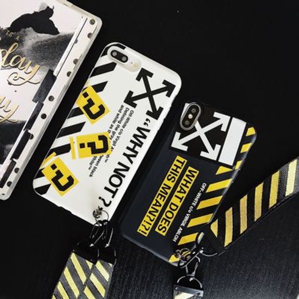 

Fa hion off imple engli h white letter couple phone ca e for iphone 6 6 7 8 plu x x xr max oft cover with lanyard