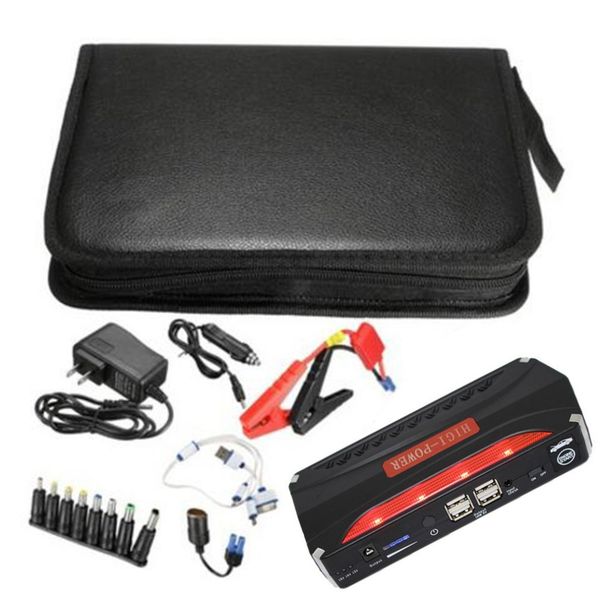 

multi function jump starter portable 68800mah 4 usb car power supply rechargeable power bank abs high battery accessory