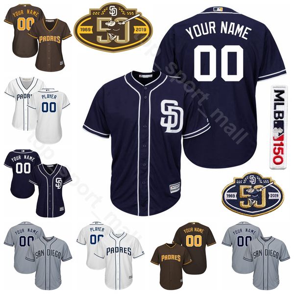 

Man Woman Youth Baseball Padres Eric Hosmer Jersey Fernando Tatis Jr. Hunter Renfroe Franmil Reyes Nick Margevicius Johnny Manziel Hoffman