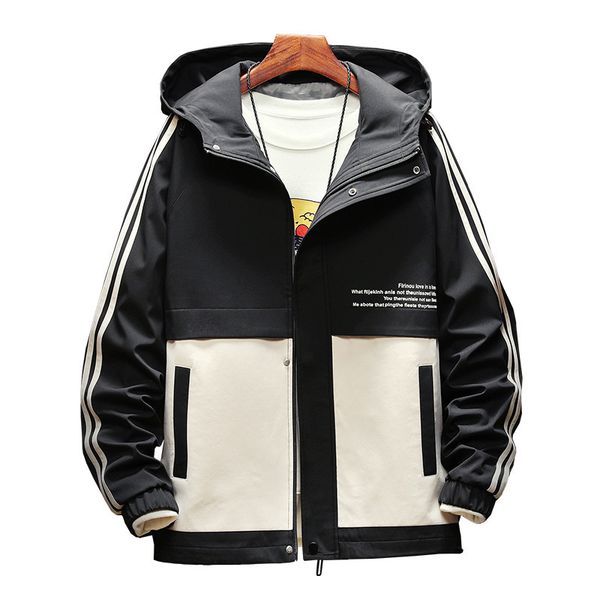 

mens designer tide brand jacket hooded jacket season casual jacket, Black;brown
