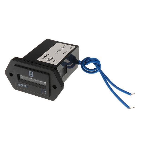 

ac 100-250v hour meters sealed counter gauge with wire for car truck engine