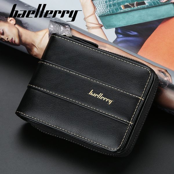 

casual style zipper men wallets vintage card holder male purse synthetic leather wallet man purse coin purse men's carteira d9252, Red;black