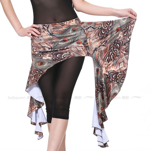 

new milk silk belly dance costumes senior short printing belly dance belt for women hip scarf accessories, Black;red