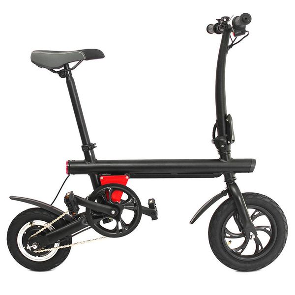 Bicicletta elettrica pieghevole intelligente E-Bike Y1 5Ah Mopied - Nera