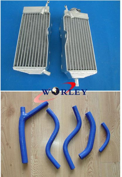 

for cr125 cr125r 1987 1988 89 88 aluminum radiator & hose blue new