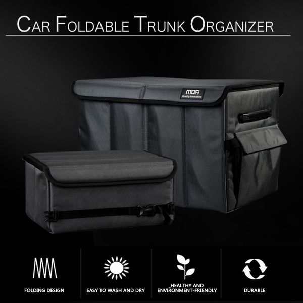 

car trunk organizer by mofan | waterproof bottom| foldable cargo storage | tool storage bag for cars suv, truck, minivan