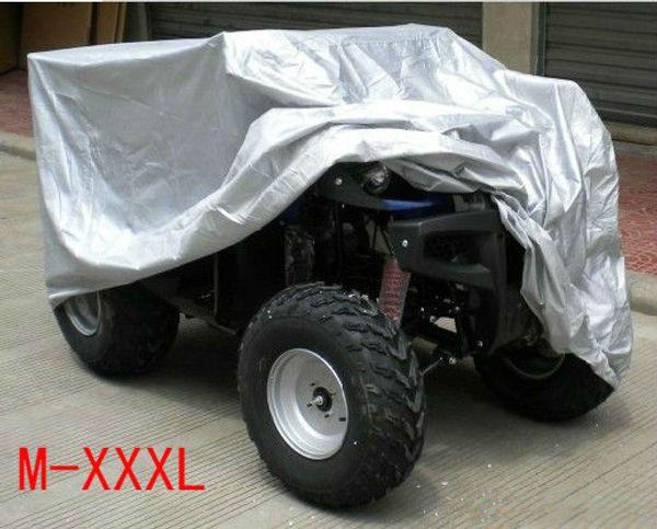 

m-xxxl новый серебряный atv atc обложка мотоциклов квадроцикл универсальный pu waterproof heatproof anti-uv case