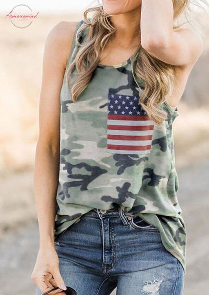 

camouflage tees women summer tank tank 2020 new stylish o neck tanks female camouflage camis casual sleeveless lady, White