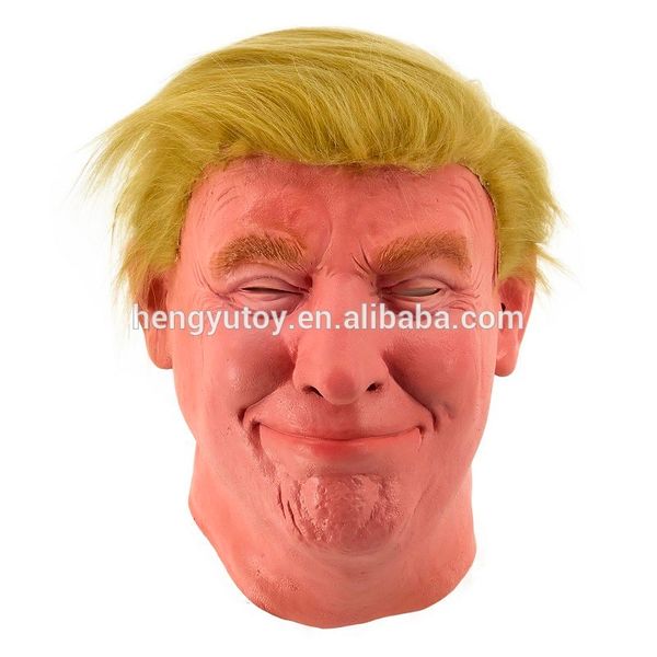 

grade realistic carnival celebrity mask masquerade face president donald trump mask crossdress face mask fancy dress cosplay