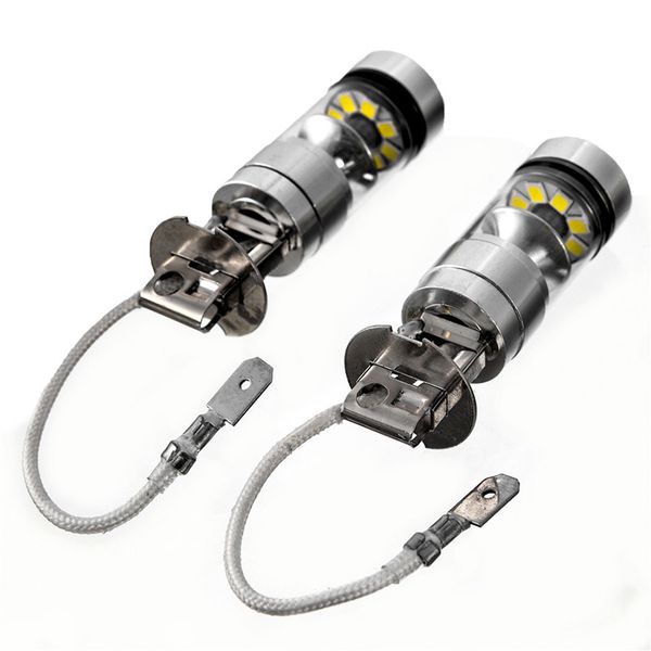 

h3 led fog light 100w extremely bright car driving bulb white safe m8617