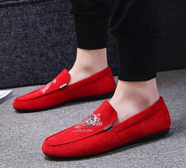 

explosive shoes wholesales 2019 new casual lazy peas casual canvas tide british personality men's shoes wild social shoes, Black