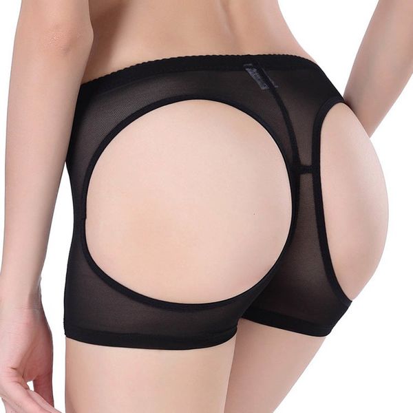 

new shaper women butt lifter boy shorts enhancer briefs corrective underwear tummy control booty shapewear, Black;white