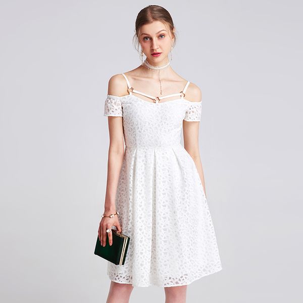 

мини-платье от плеча белой маленького платья ночного клуба сексуального глубокого v вырез кружево подвески юбка короткого рукав цветочных кр, White;black