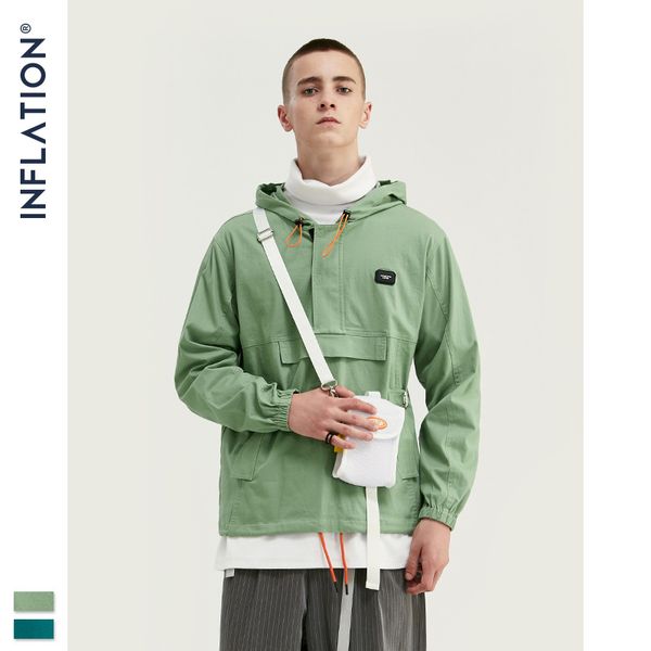 

men's clothing-2019 autumn new european and american street fashion personality street men's hooded sweater drawstring pullover ja, Black;brown