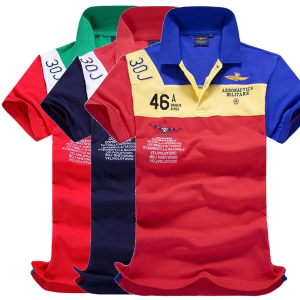 

Embroidery Air Force One Emblem Luxury Design Designer Male Summer Turn-Down Collar Short Sleeves Polo Shirt Men Top Plus Size A1982