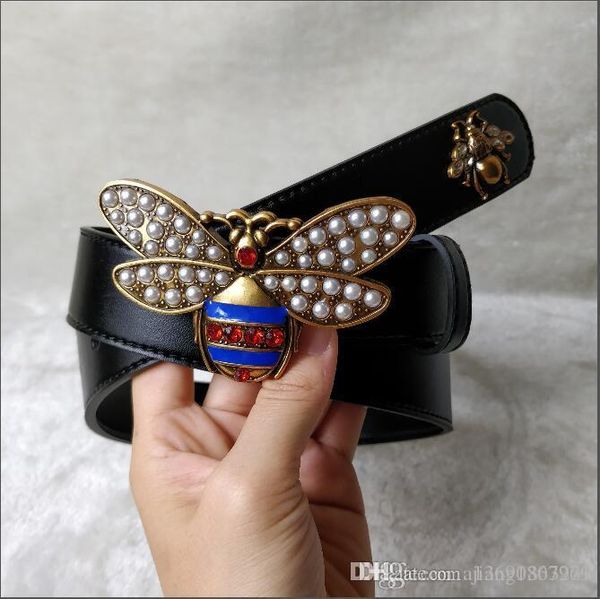 

2019 flat buckle belt designer belt for men and women leather luxury belt for women size105-125cm, Black;brown