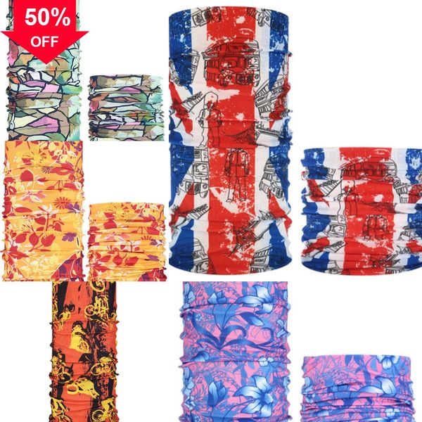 

vxvyu 481-500fashion stylish pattern scarf with seamless riding bandanas turban magic headband veil multi scarf scarves